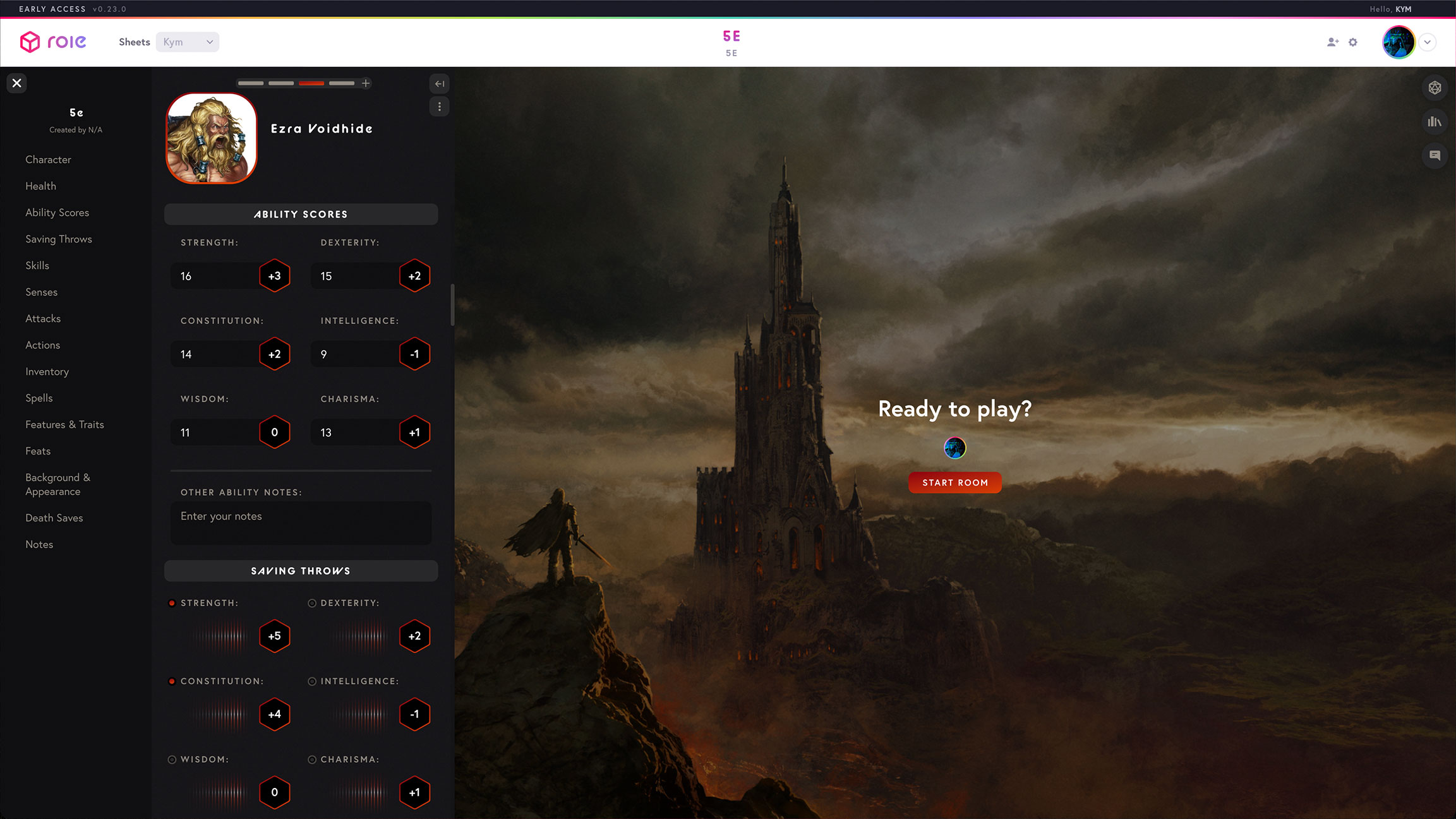 Role Game Room Screenshot